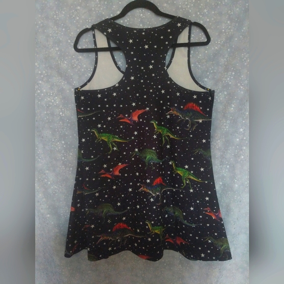 Space Dinosaurs Tank Dress - Picture 2 of 3